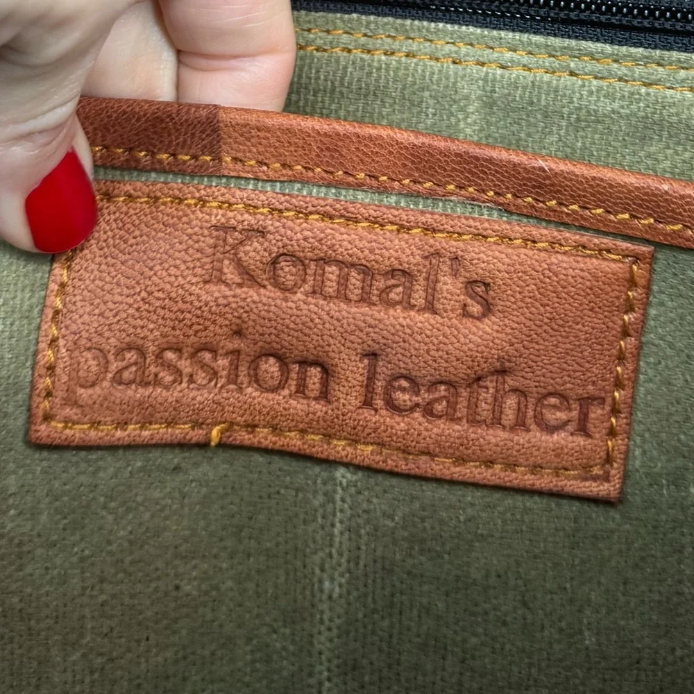 Komal’s Passion Leather‎ Brown Satchel Messenger Bag